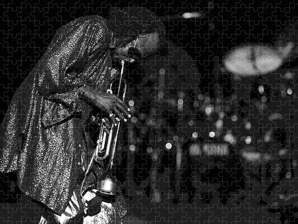 Miles Davis Jigsaw Puzzle featuring the photograph Miles Davis - The One by Dragan Kudjerski