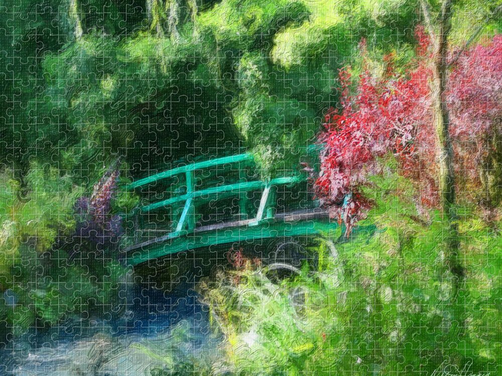 Monet Jigsaw Puzzle featuring the photograph Monet's Garden by Diana Haronis