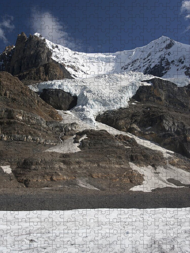Mp Jigsaw Puzzle featuring the photograph Mount Andromeda And Athabasca Glacier by Matthias Breiter