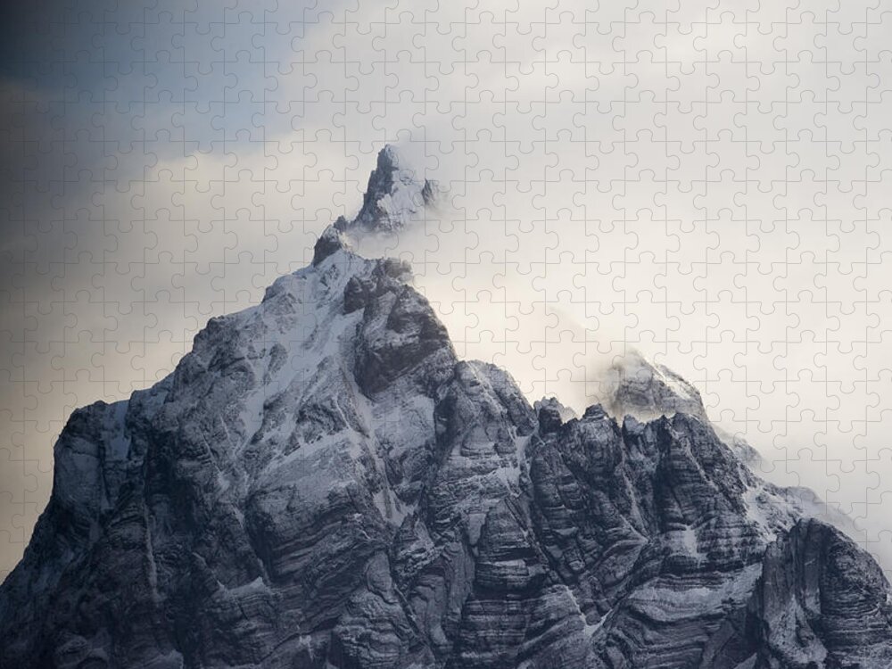 00429501 Jigsaw Puzzle featuring the photograph Mountain Peak In The Salvesen Range by Flip Nicklin
