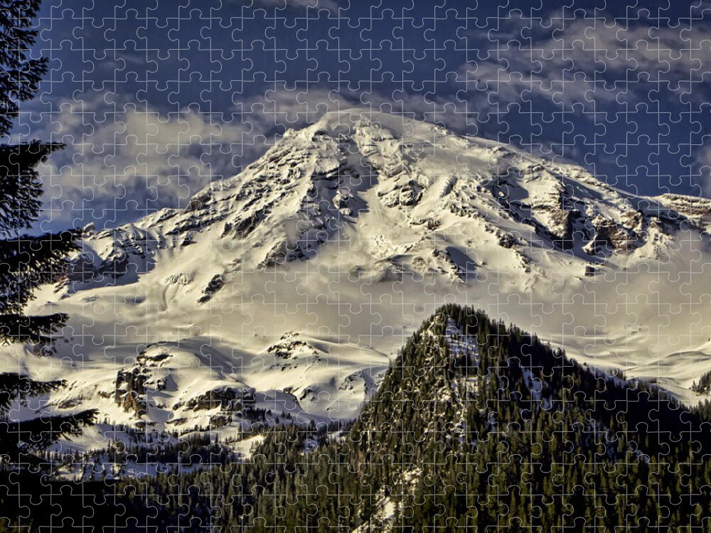 Mount Jigsaw Puzzle featuring the photograph Mt Rainier by Heather Applegate