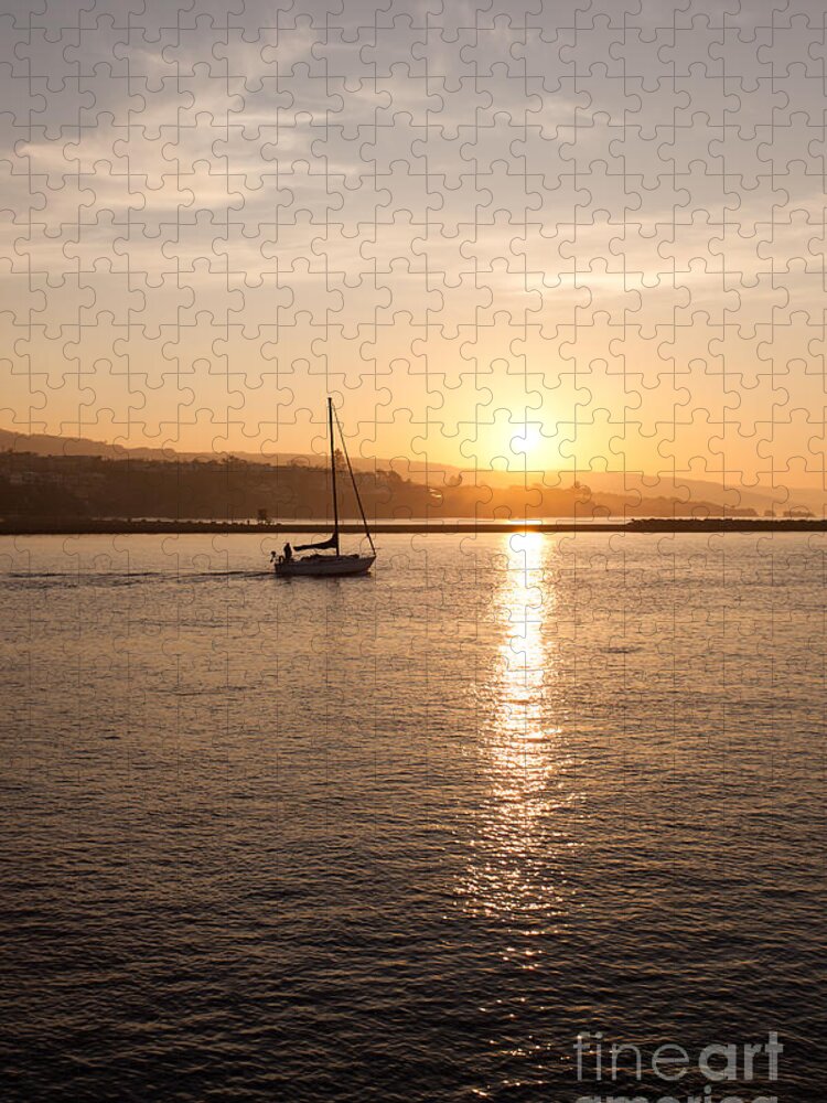 Bay Jigsaw Puzzle featuring the photograph Newport Bay Corona Del Mar Sunrise by Paul Velgos