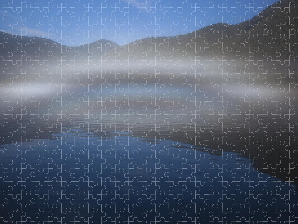 Mp Jigsaw Puzzle featuring the photograph Ocean Fog Lifting Off The Water by Matthias Breiter