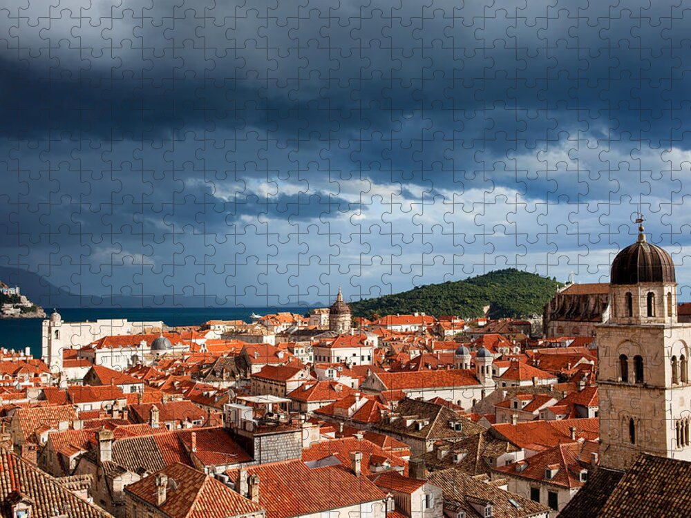 Dubrovnik Jigsaw Puzzle featuring the photograph Old City of Dubrovnik by Artur Bogacki