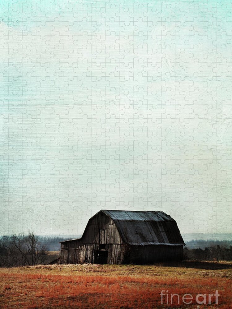 Agriculture Jigsaw Puzzle featuring the photograph Old Kentucky Tobacco Barn by Stephanie Frey