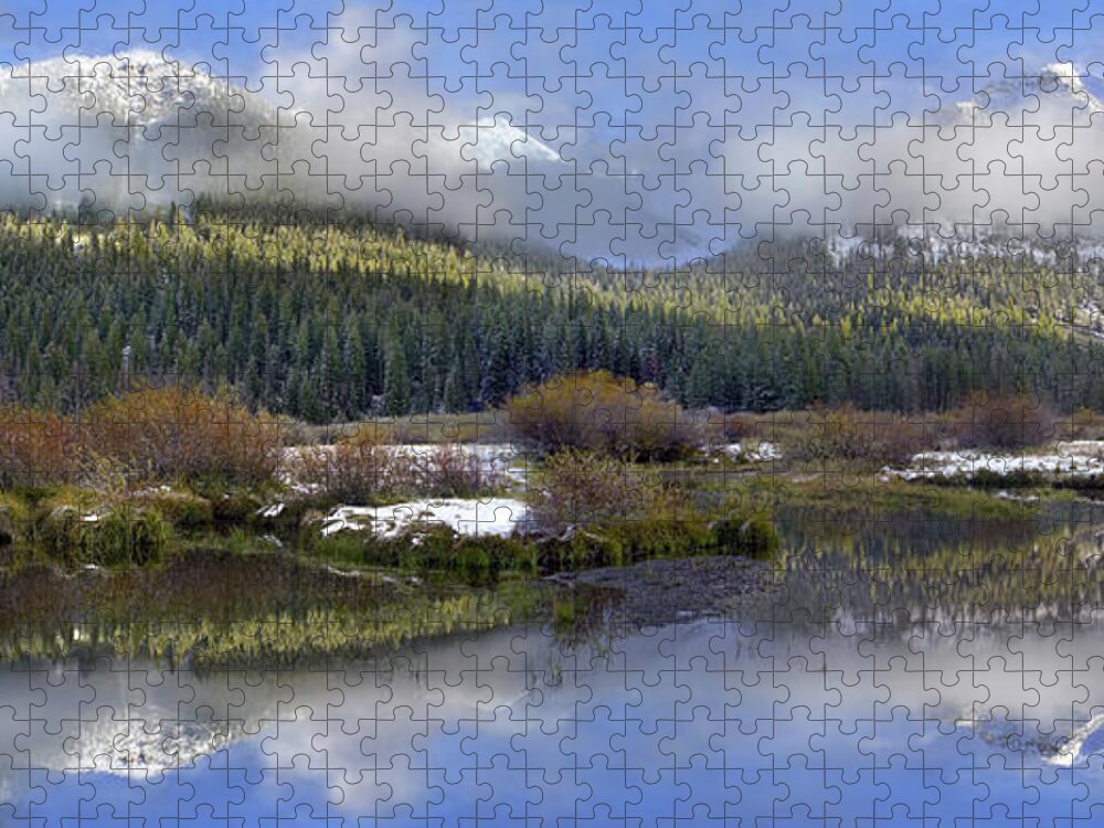 00175165 Jigsaw Puzzle featuring the photograph Panoramic View Of The Pioneer Mountains by Tim Fitzharris