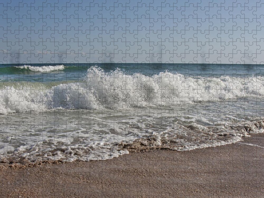 Wave Jigsaw Puzzle featuring the digital art Paradise by Betsy Knapp