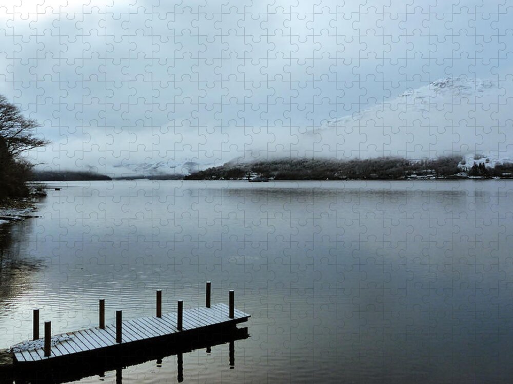 Loch Goil Jigsaw Puzzle featuring the photograph Pier on the Loch by Lynn Bolt