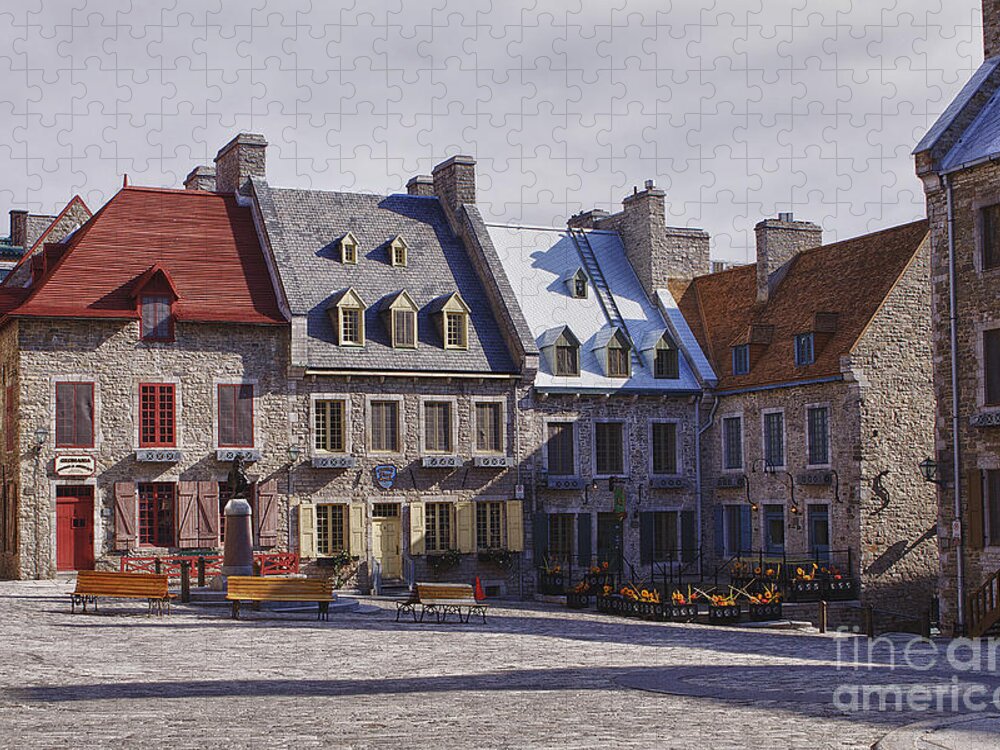 Quebec Jigsaw Puzzle featuring the photograph Place Royale by Eunice Gibb