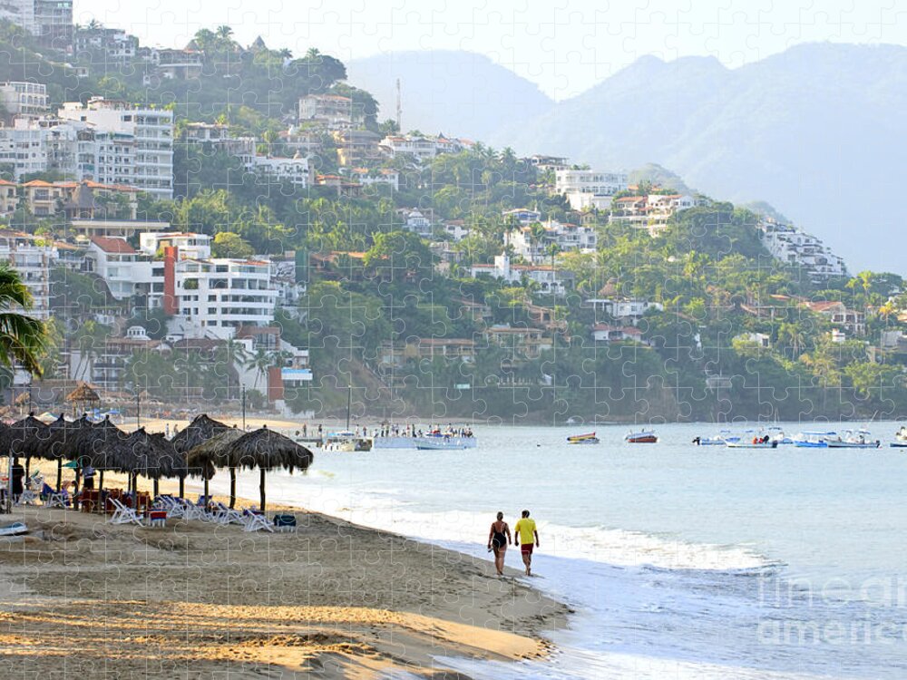 Beach Jigsaw Puzzle featuring the photograph Puerto Vallarta beach by Elena Elisseeva