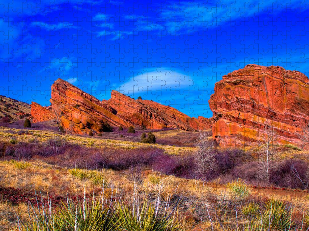 Red Rocks Jigsaw Puzzle featuring the photograph Red Rocks Park Colorado by David Patterson