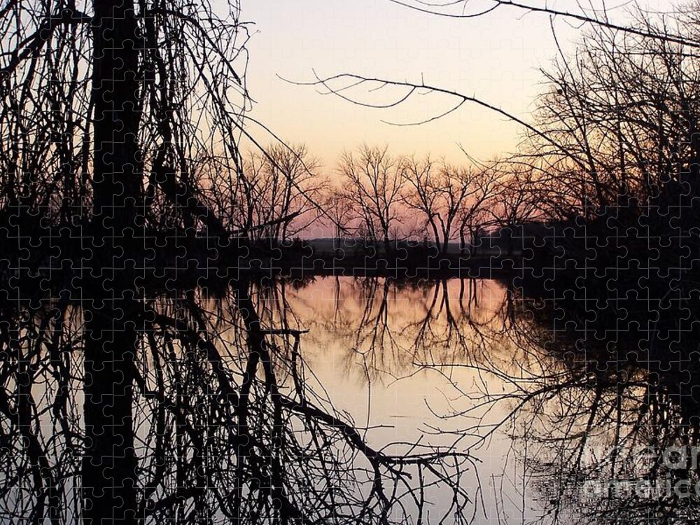 Sunset Jigsaw Puzzle featuring the photograph Reflections by Dorrene BrownButterfield