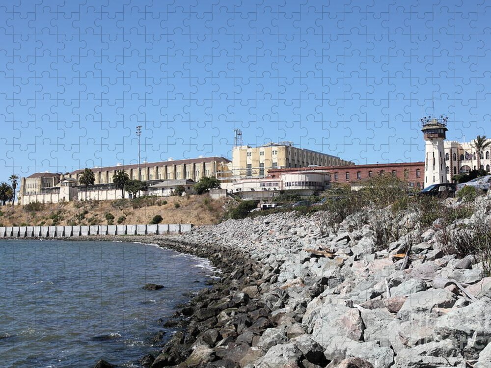 San Francisco Jigsaw Puzzle featuring the photograph San Quentin State Prison in California - 5D18454 by Wingsdomain Art and Photography