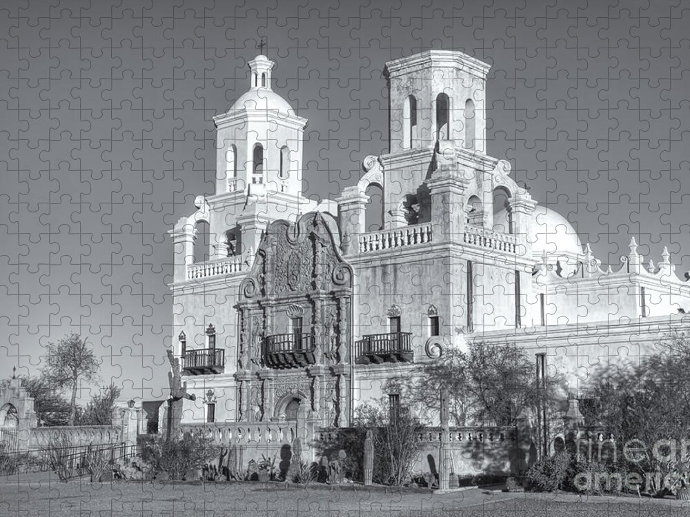 Clarence Holmes Jigsaw Puzzle featuring the photograph San Xavier del Bac Mission V by Clarence Holmes