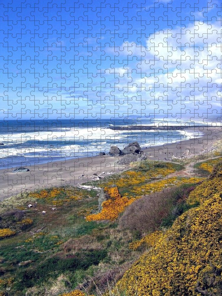 Sand And Sea Jigsaw Puzzle featuring the photograph Sand And Sea 15 by Will Borden