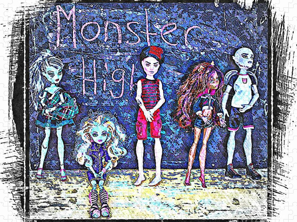 Frankie Stein Monster High - online puzzle