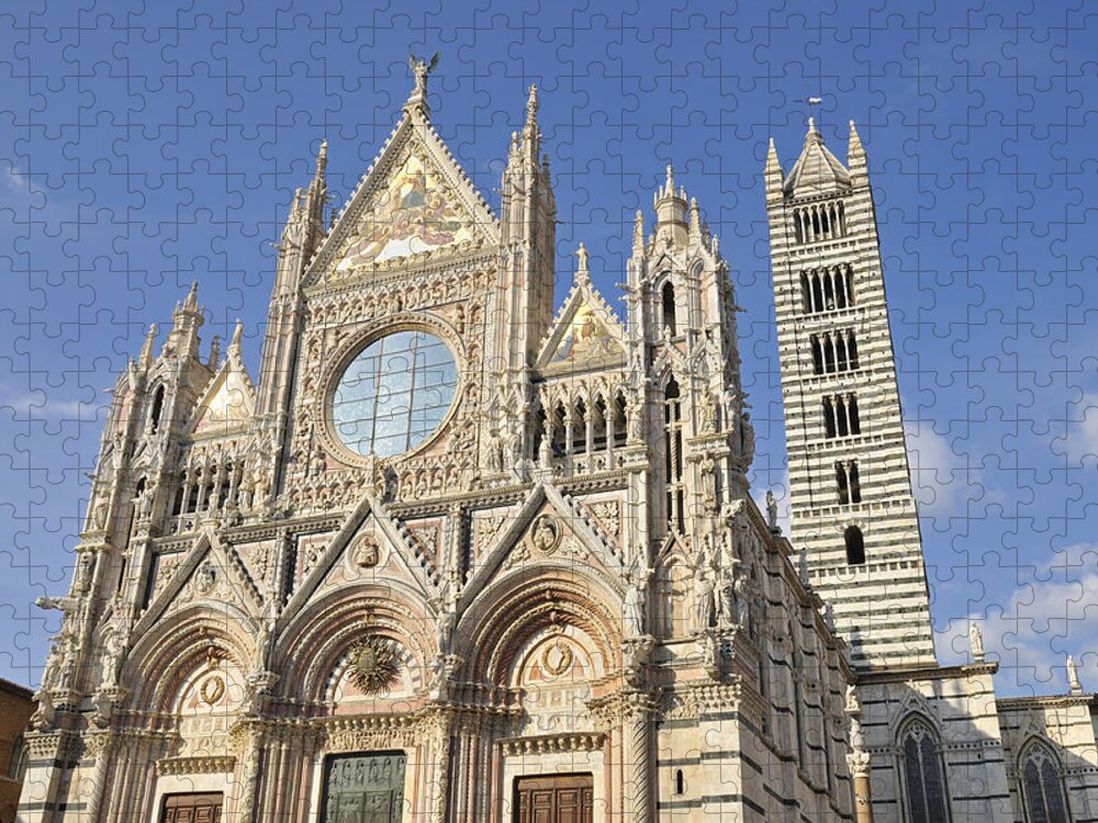 Duomo Jigsaw Puzzle featuring the photograph Siena Cathedral - Duomo Santa Maria Assunta #2 by Matthias Hauser