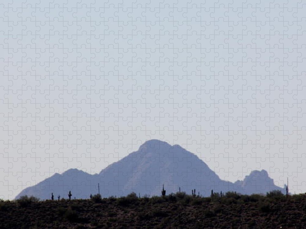 Mountains Jigsaw Puzzle featuring the photograph Silhouette Mountains by Kim Galluzzo