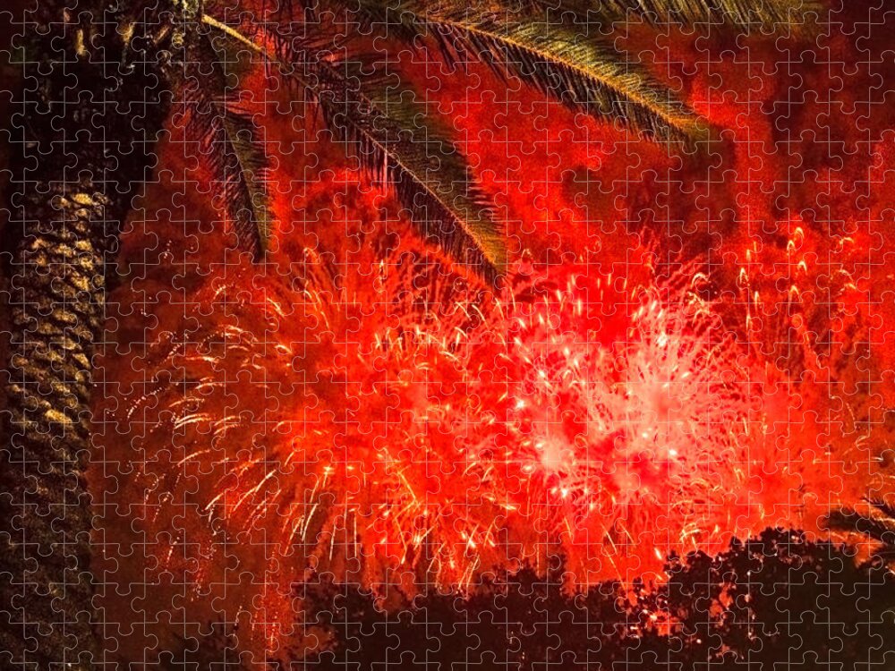 4th Of July Jigsaw Puzzle featuring the photograph Sky Fire by Debra and Dave Vanderlaan