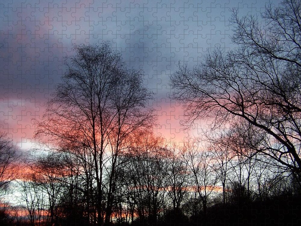 Smokey Jigsaw Puzzle featuring the photograph Smokey Fire In The Sky by Kim Galluzzo