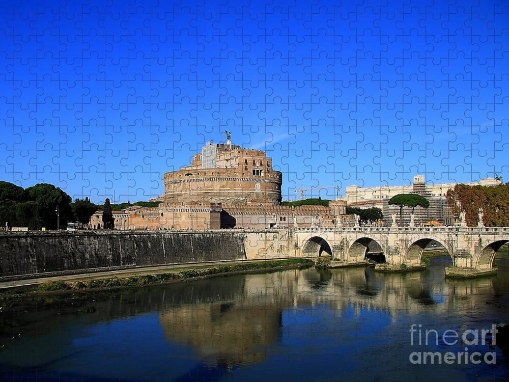 St Angel Jigsaw Puzzle featuring the photograph St Angel Castle by Stefano Senise