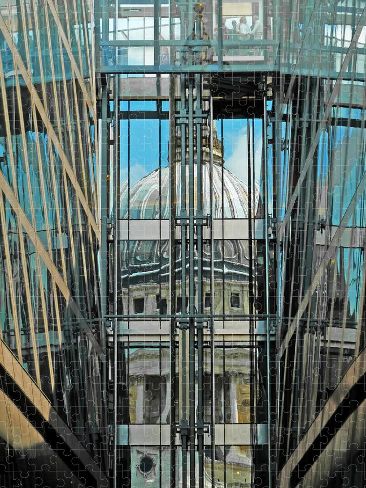 St Pauls Jigsaw Puzzle featuring the photograph St Pauls Compressed by Steve Taylor