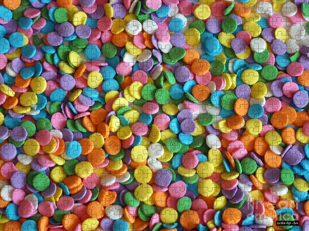 Sugar Confetti Jigsaw Puzzle featuring the photograph Sugar Confetti by Two Hivelys