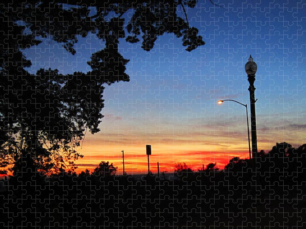 Sunset Jigsaw Puzzle featuring the photograph Summerland Sunset by Steve Fields
