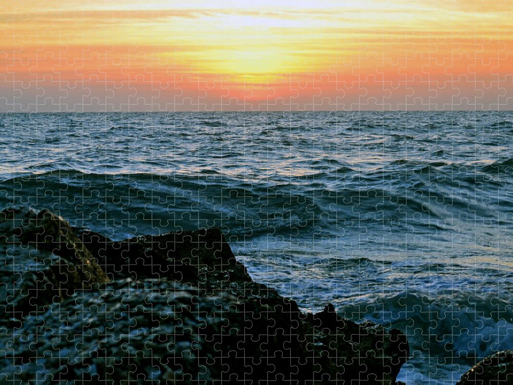 Sunset Jigsaw Puzzle featuring the photograph Sunset Captiva by Melanie Moraga