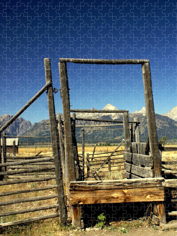 Ranch Jigsaw Puzzle featuring the photograph Teton Ranch by Marty Koch