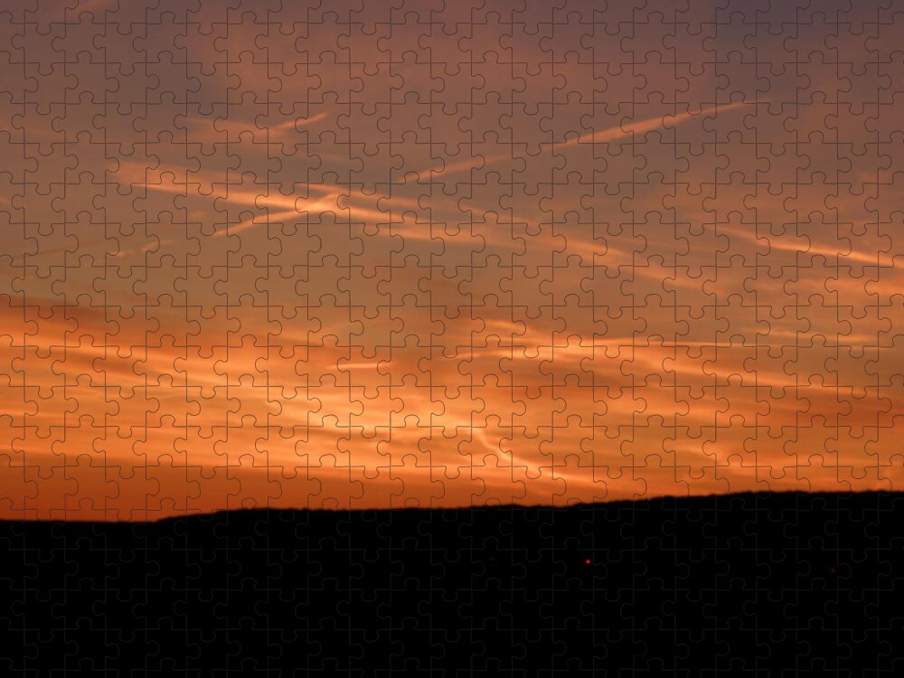 Clouds Jigsaw Puzzle featuring the photograph The Beauty Of Clouds At Sundown by Kim Galluzzo