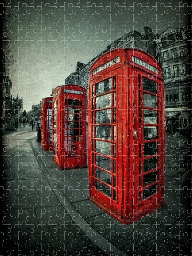 Phone Jigsaw Puzzle featuring the photograph The Call Of Yesteryear by Evelina Kremsdorf