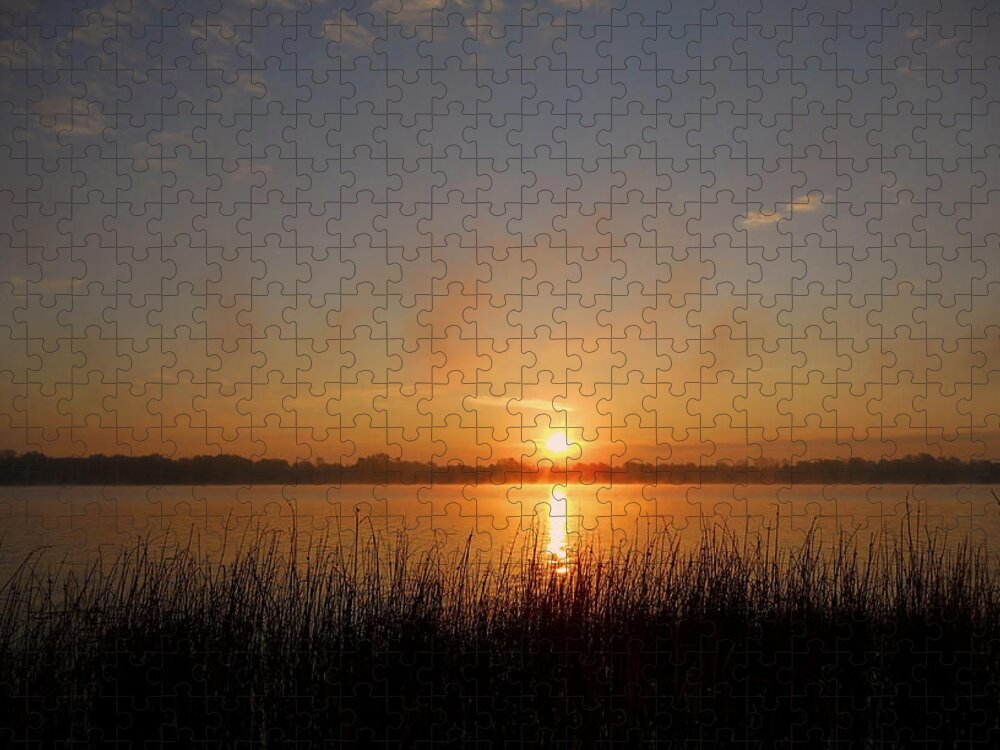 North America Jigsaw Puzzle featuring the photograph The Day Begins ... by Juergen Weiss