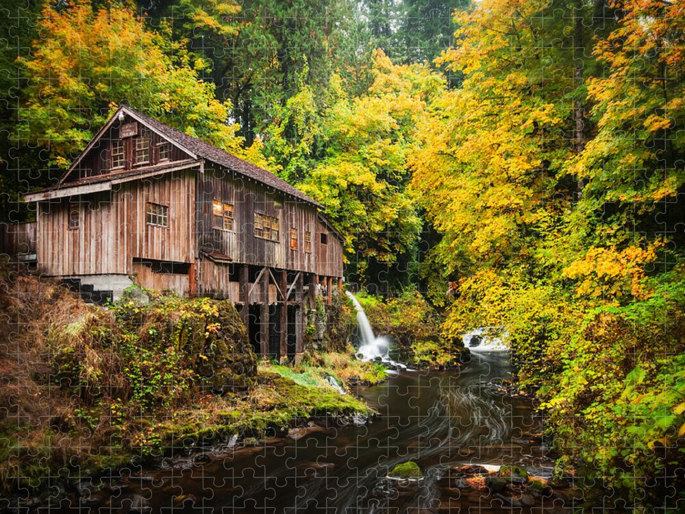 Mill Jigsaw Puzzle featuring the photograph The Old Mill by Brian Bonham