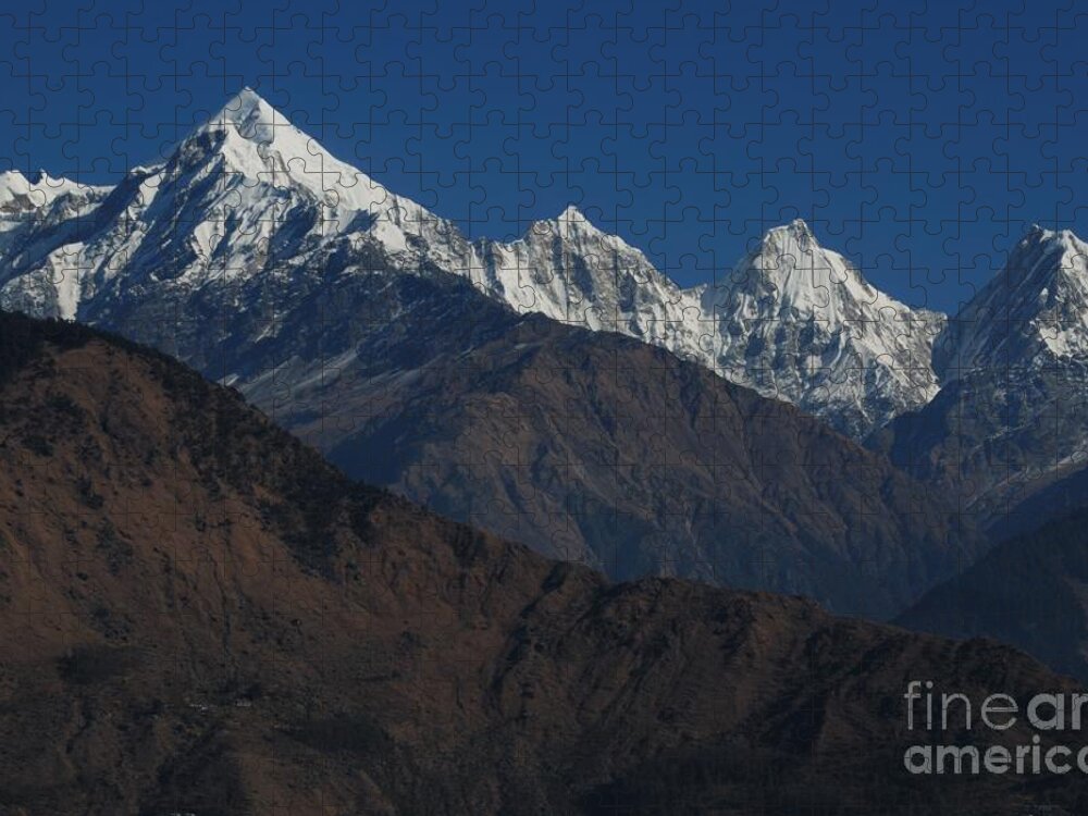 Panchchuli Jigsaw Puzzle featuring the photograph The Panchchuli Range by Fotosas Photography