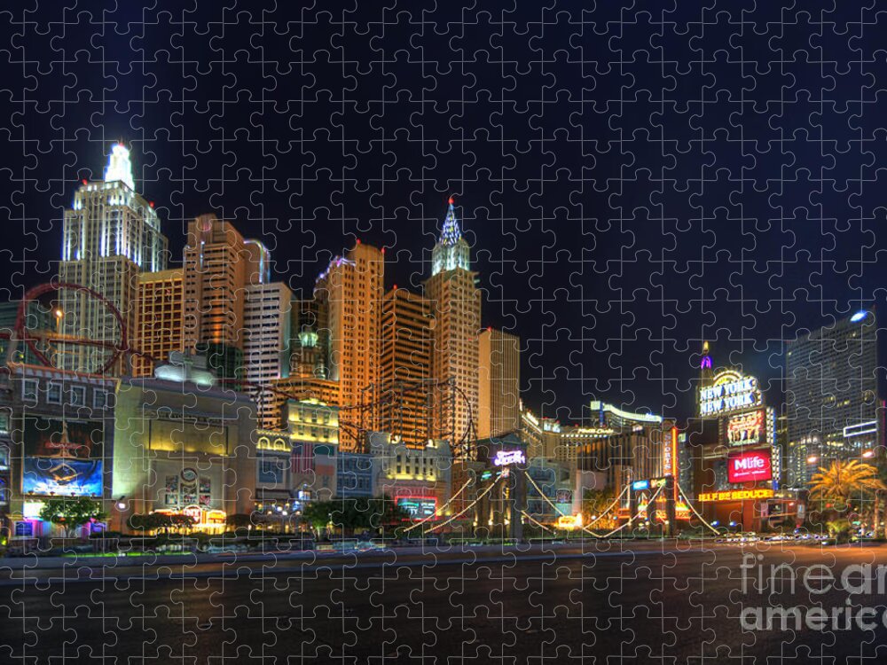 Art Jigsaw Puzzle featuring the photograph The Strip by Yhun Suarez