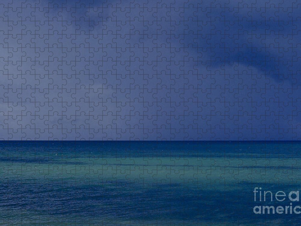 Ocean Jigsaw Puzzle featuring the photograph The Weather is changing by Heiko Koehrer-Wagner