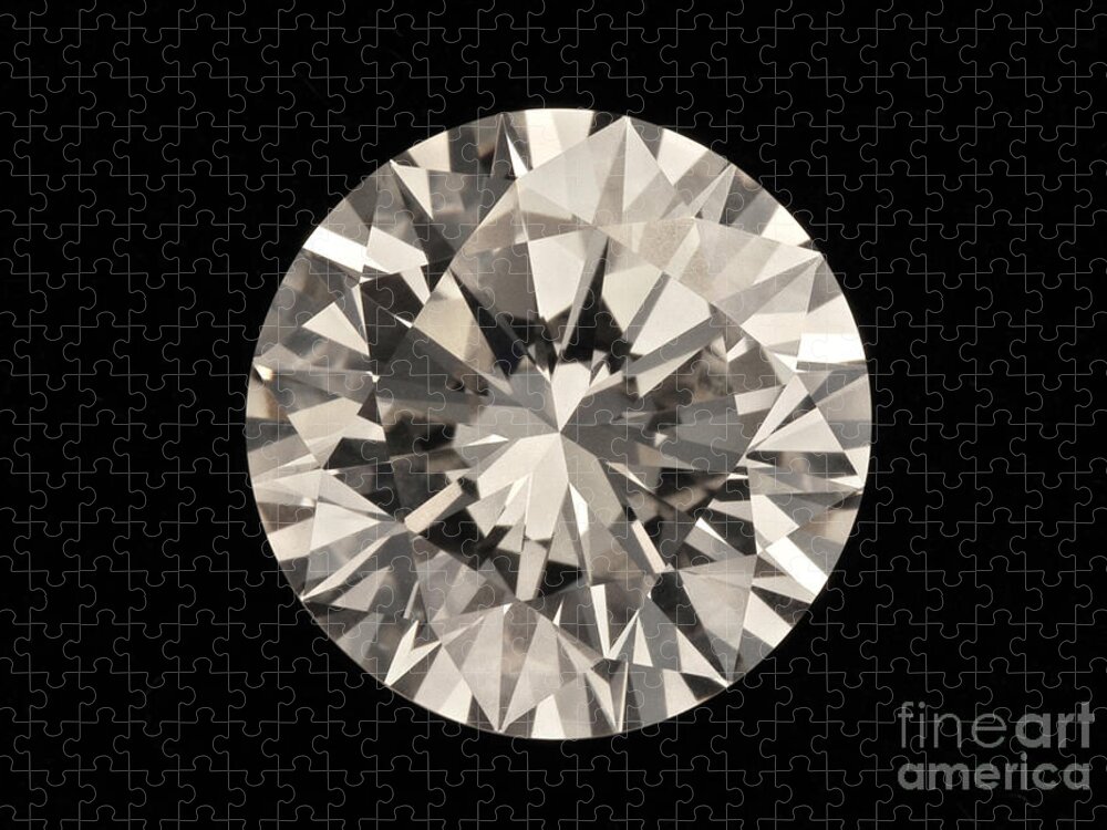 Crystal Jigsaw Puzzle featuring the photograph Two Karat Diamond by Raul Gonzalez Perez