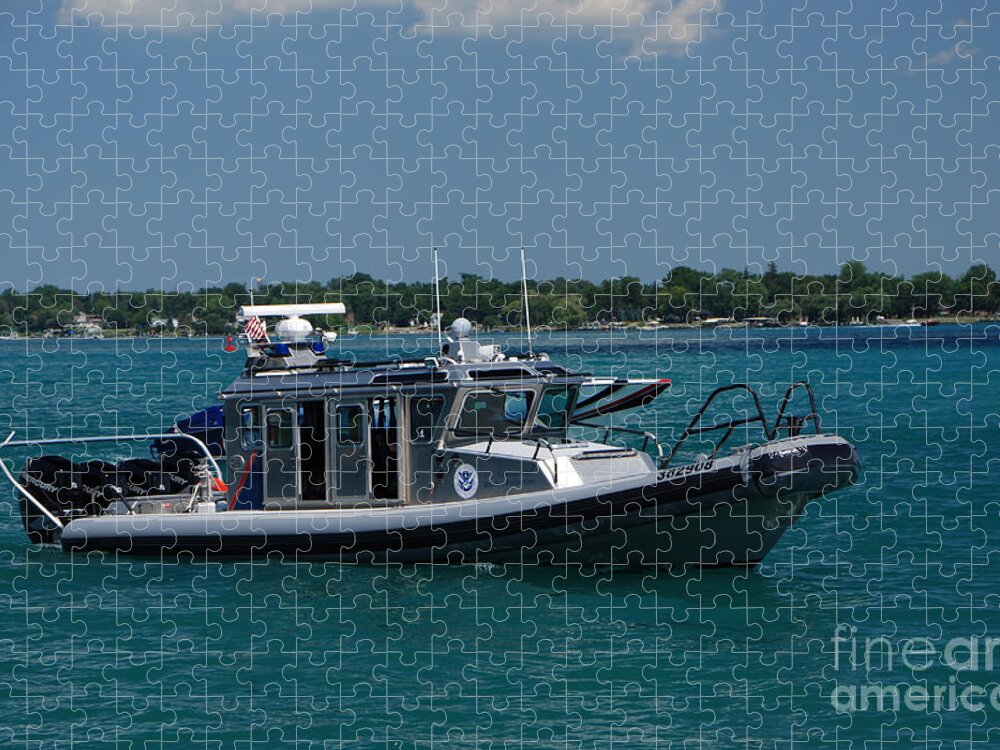 U.s. Customs Jigsaw Puzzle featuring the photograph U.S. Customs Border Protection by Grace Grogan
