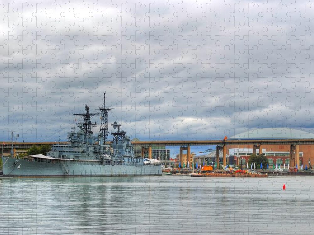  Jigsaw Puzzle featuring the photograph USS Little Rock by Michael Frank Jr