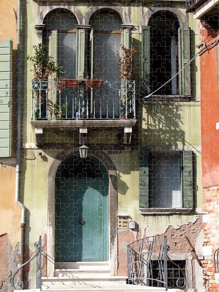 Venice Jigsaw Puzzle featuring the photograph Venetian Doorway by Carla Parris