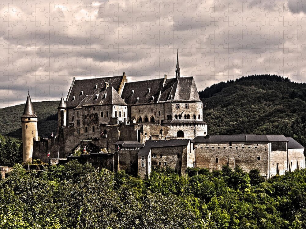 Europe Jigsaw Puzzle featuring the photograph Vianden Castle - Luxembourg by Juergen Weiss