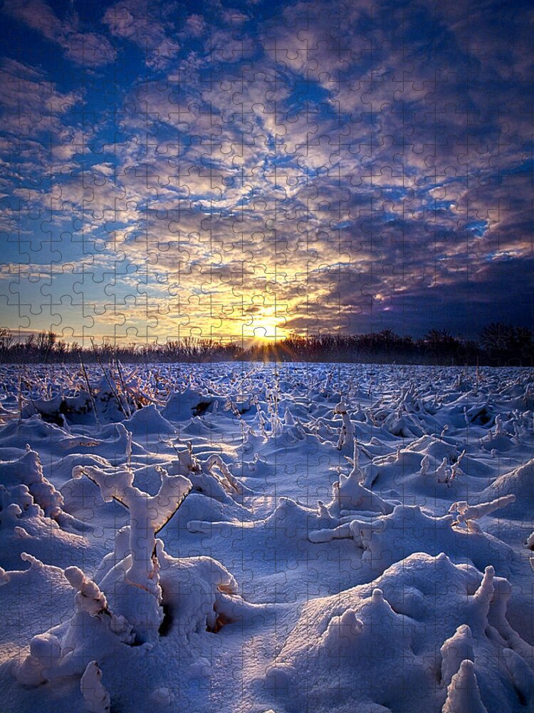 Horizons Jigsaw Puzzle featuring the photograph Wisconsin's Winter Wonderland by Phil Koch