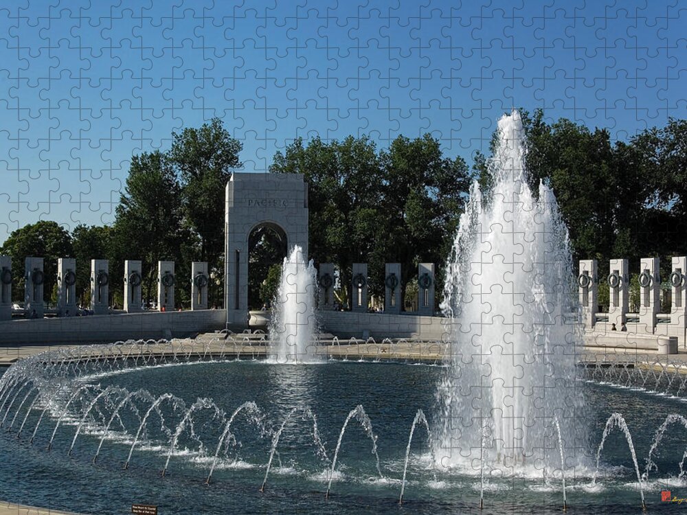 Scenic Jigsaw Puzzle featuring the photograph World War II Memorial--Pacific Pavilion DS035 by Gerry Gantt