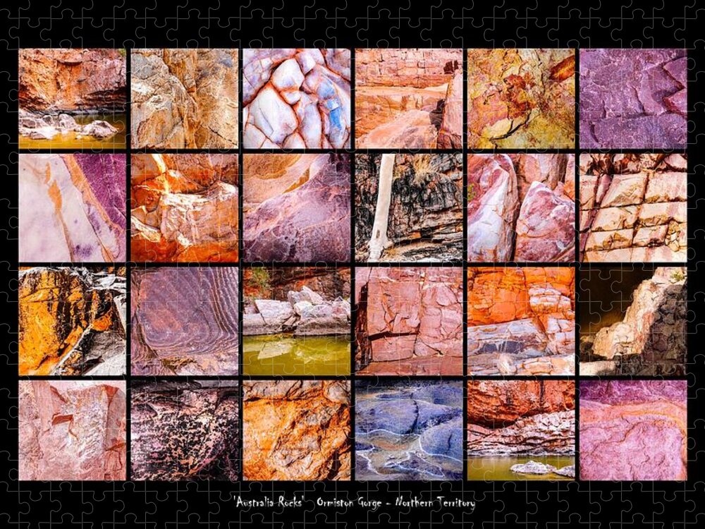 'australia Rocks' Series By Lexa Harpell. Ormiston Gorge Jigsaw Puzzle featuring the photograph ' Australia Rocks ' Ormiston Gorge - Northern Territory #2 by Lexa Harpell