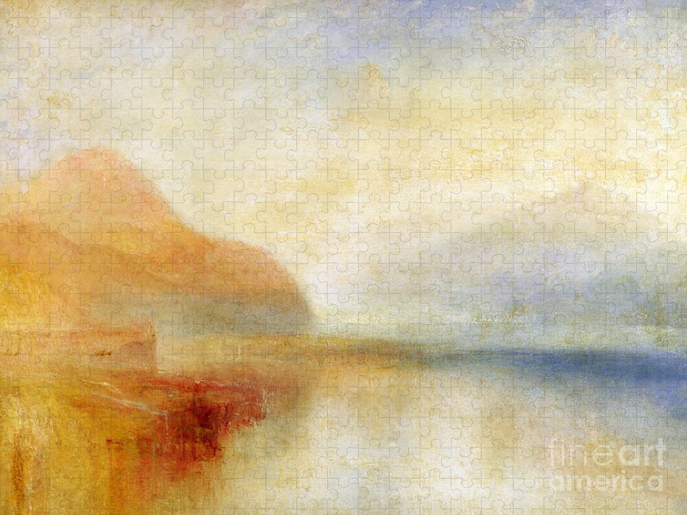 Inverary Jigsaw Puzzle featuring the painting Inverary Pier - Loch Fyne - Morning by Joseph Mallord William Turner