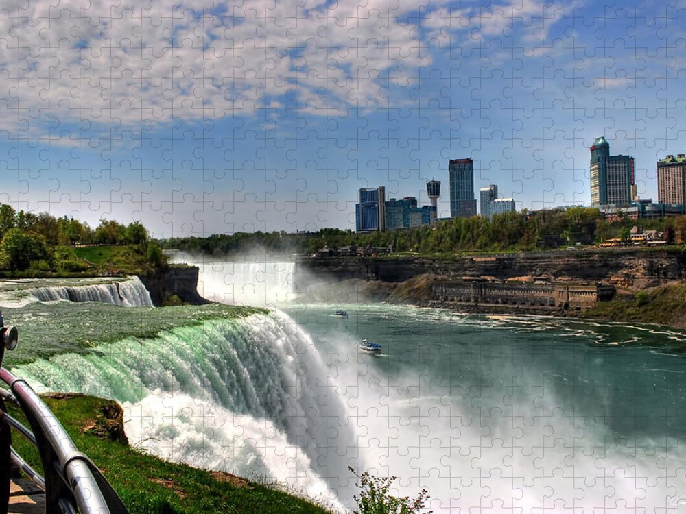  Jigsaw Puzzle featuring the photograph 004 Niagara Falls by Michael Frank Jr