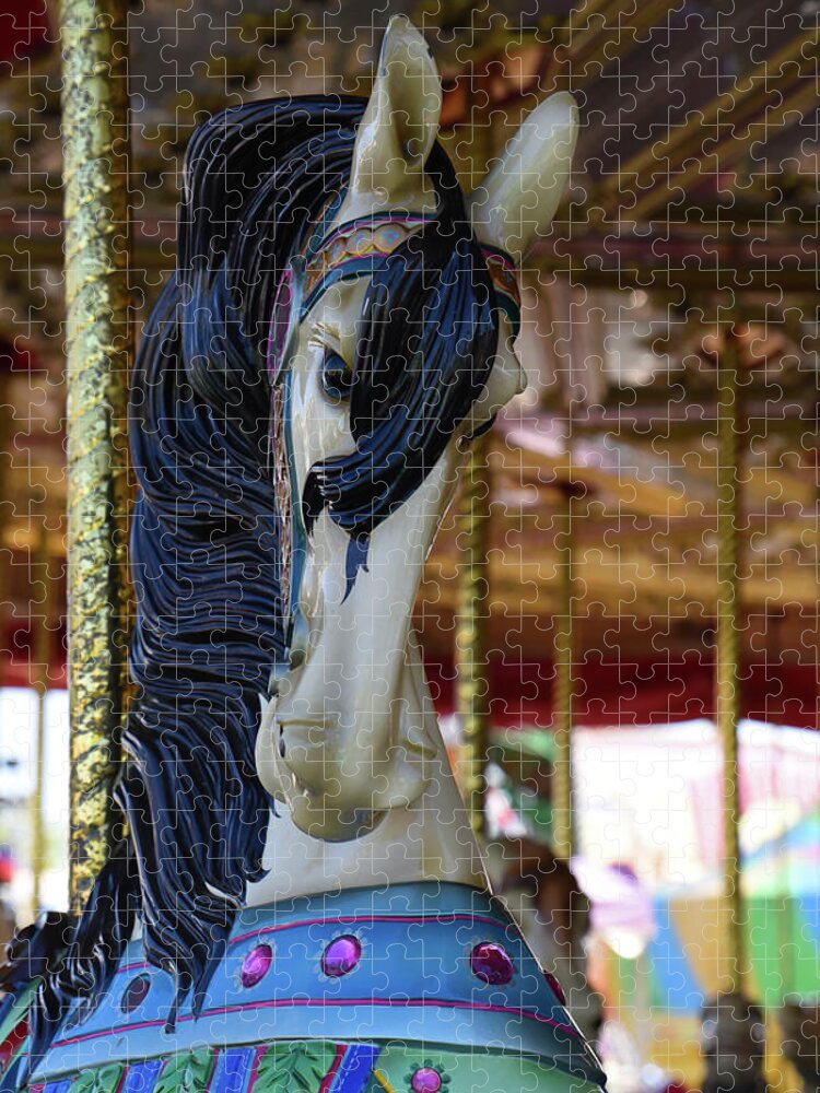 Fair Jigsaw Puzzle featuring the photograph A Child's Horse #1 by Mike Martin