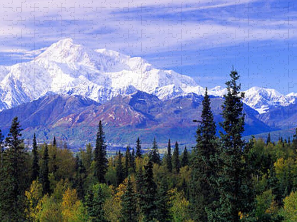 Photography Jigsaw Puzzle featuring the photograph Alaska Range, Denali National Park #1 by Panoramic Images