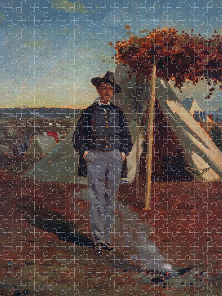 Winslow Homer Jigsaw Puzzle featuring the painting Albert Post by Winslow Homer